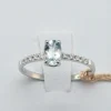 anello diamanti acquamarina