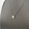 collana argento agata bianca e zirconie