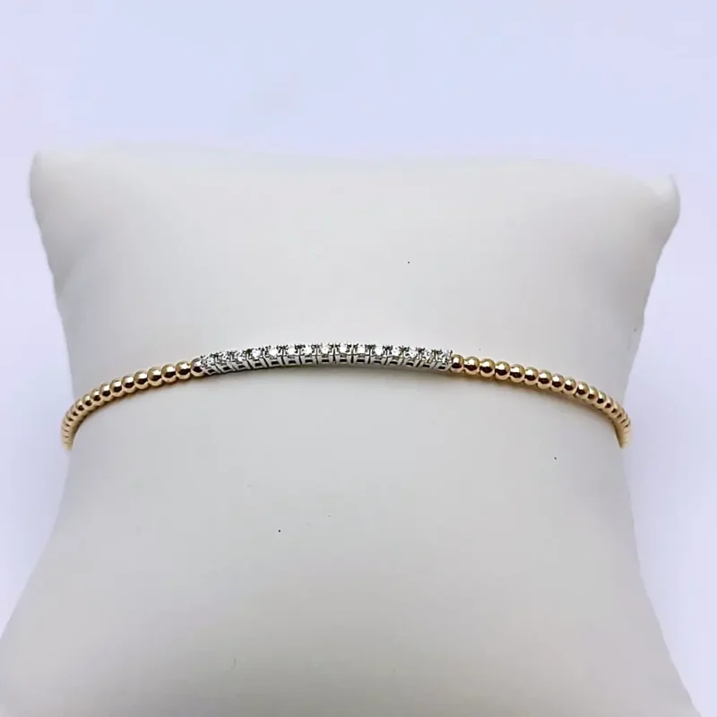 Bracciale sfere e diamanti